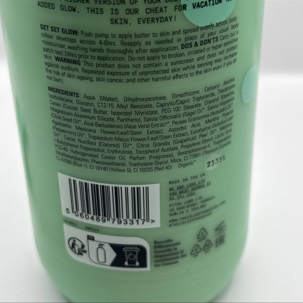 Isle Of Paradise Self Tanning Butter Hello Golden Glow 16.9 Fl Oz New + Pump - Picture 6 of 11